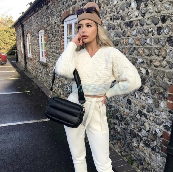 Zara Cable Knit Sweater Jacket - Picture 7 of 14